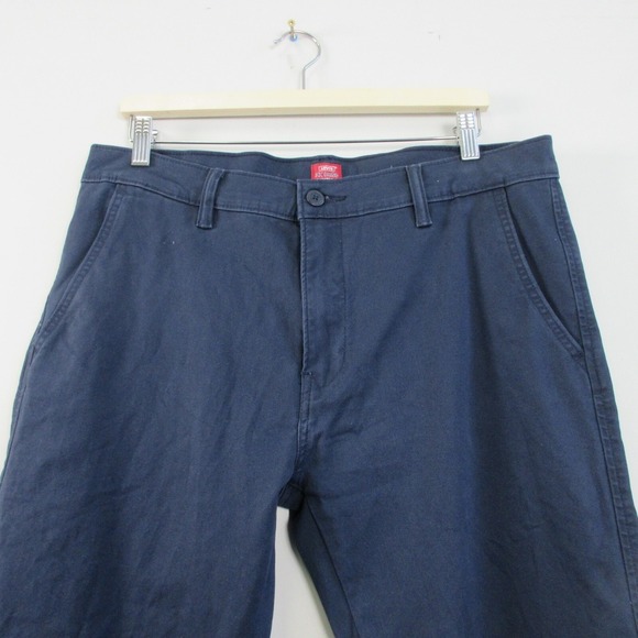 Levi's XX Chino Standard Taper Men's Pants 34 x 32 Blue Cotton Blend Stretch 518 - Picture 8 of 13